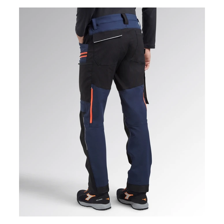 Liquidación total - Pantalón de trabajo Stretch Multibolsillos Diadora Hybrid Performance 702.179838 Talla M Color Azul Negro