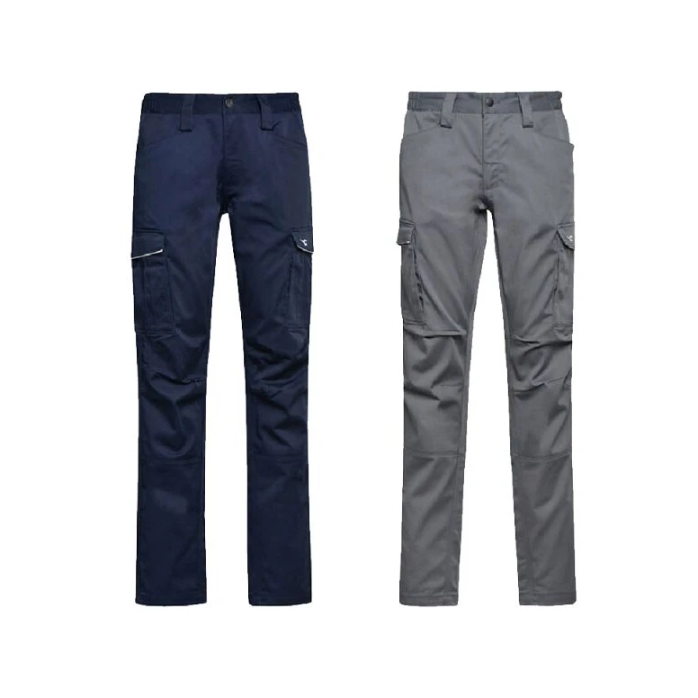 Liquidación total - Pantalón de trabajo Diadora Staff Stretch Cargo 702.177649 azul marino Talla L