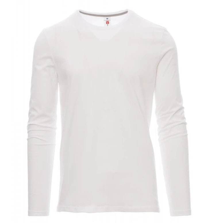 Liquidación total - T-shirt Cuello redondo a Manga larga de Algodón Pineta - Payper AY 7500 gris humo Talla M