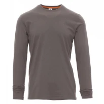 Liquidación total - T-shirt Cuello redondo a Manga larga de Algodón Pineta - Payper AY 7500 gris humo Talla M 2