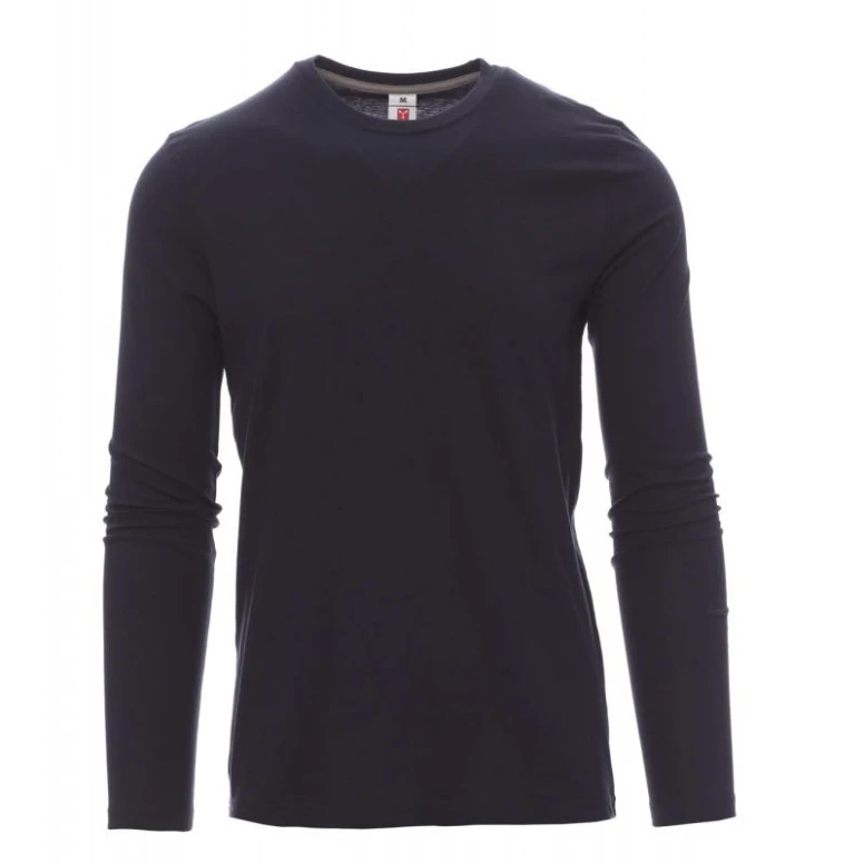 Liquidación total - T-shirt Cuello redondo a Manga larga de Algodón Pineta - Payper AY 7500 gris humo Talla M