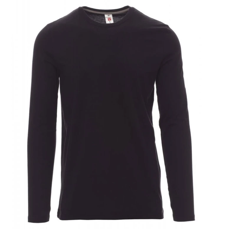 Liquidación total - T-shirt Cuello redondo a Manga larga de Algodón Pineta - Payper AY 7500 gris humo Talla M