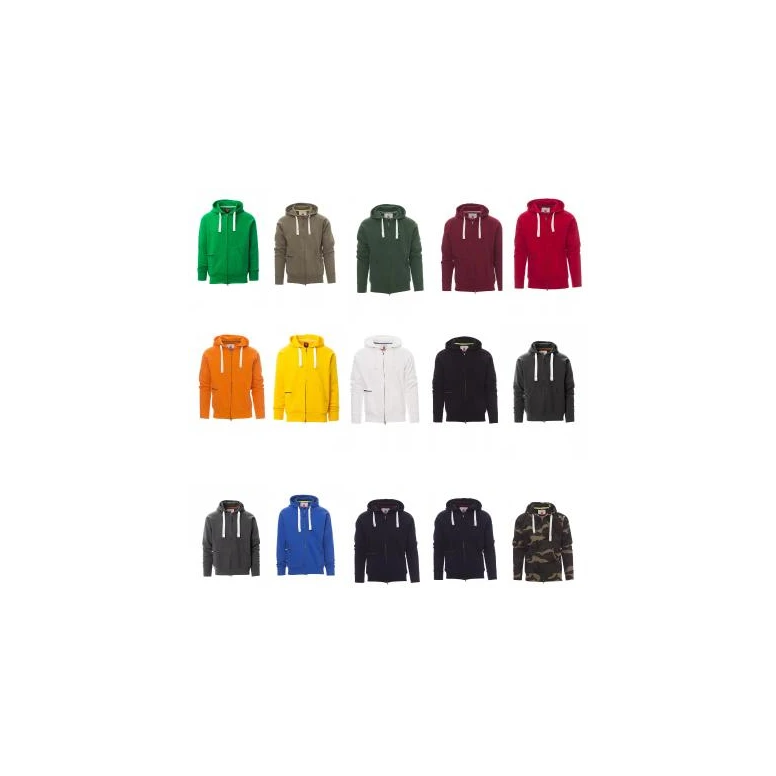 Liquidación total - Sudadera de trabajo cremallera larga con capucha Payper Dallas+ AY 7535 Talla L Color Azul Royal