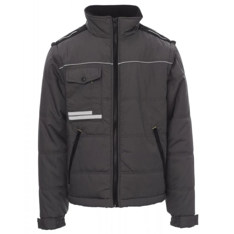 Liquidación total - Chaquetón de trabajo con Mangas Desmontables y Espalda Perfilada Warm 2.0 - Payper AY 7248 gris Talla 4XL