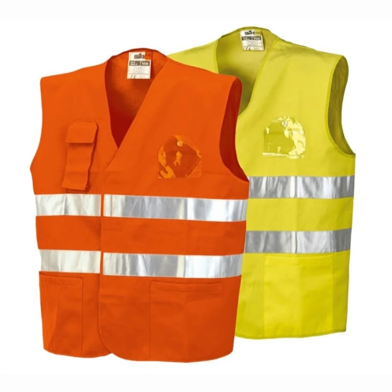 Chaleco de trabajo con bolsillos Alta Visibilidad ISSA LINE - 01250
