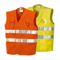 Chaleco de trabajo con bolsillos Alta Visibilidad ISSA LINE - 01250