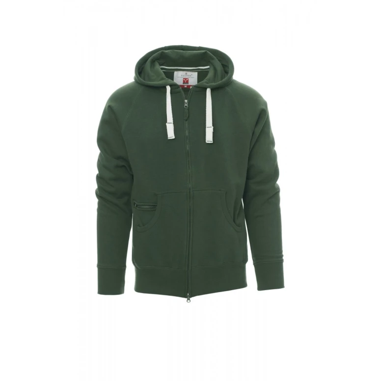 Liquidación total - Sudadera de trabajo cremallera larga con capucha Payper Dallas+ AY 7535 Talla L Color Humo