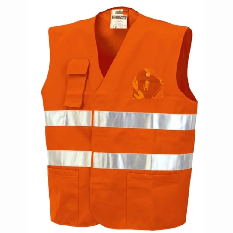 Chaleco de trabajo con bolsillos Alta Visibilidad ISSA LINE - 01250