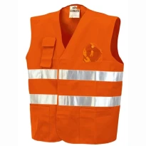 Chaleco de trabajo con bolsillos Alta Visibilidad ISSA LINE - 01250