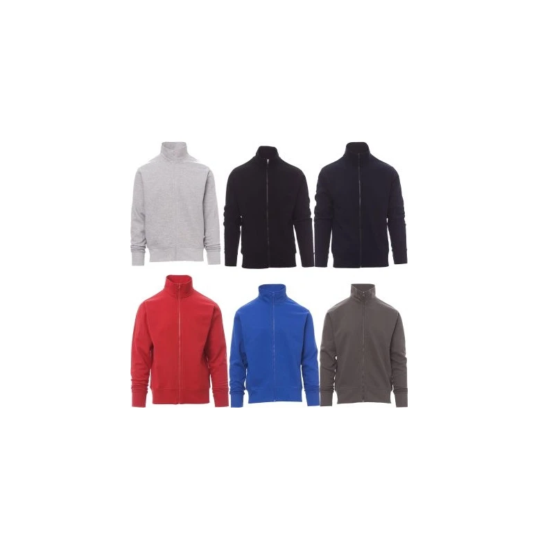 Liquidación total - Sudadera de Hombre con cinta de refuerzo en el cuello Houston - Payper AY 7542 negro Talla XS