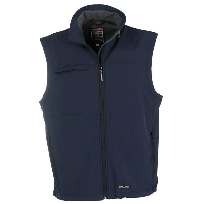 Liquidación total - Chaleco Softshell Multibolsillos Ergonomico Bering - Payper color azul marino Talla M