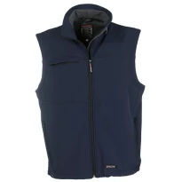 Liquidación total - Chaleco Softshell Multibolsillos Ergonomico Bering - Payper color azul marino Talla M