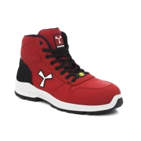 Liquidación total - Zapatos de seguridad Payper Get Force Mid Unisex S3 SRC ESD MID NABUK color humo cool número 44 2