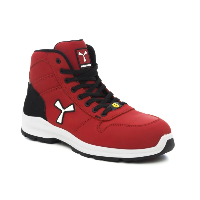 Liquidación total - Zapatos de seguridad Payper Get Force Mid Unisex S3 SRC ESD MID NABUK color humo cool número 44