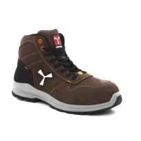 Liquidación total - Zapatos de seguridad Payper Get Force Mid Unisex S3 SRC ESD MID NABUK color humo cool número 44