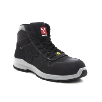 Liquidación total - Zapatos de seguridad Payper Get Force Mid Unisex S3 SRC ESD MID NABUK color humo cool número 44