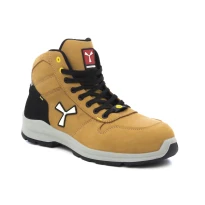 Liquidación total - Zapatos de seguridad Payper Get Force Mid Unisex S3 SRC ESD MID NABUK color humo cool número 44