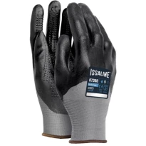 12 Pares - Guantes de trabajo Dots Catch de espuma de nitrilo punteado - Issa Line 07360
