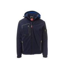 Liquidación total - Chaquetón de trabajo Softshell Stretch Multibolsillos Payper Stream Pad AY 7256 Talla 5XL negro/negro