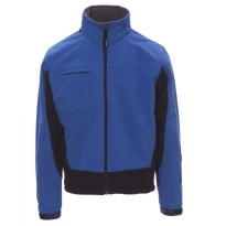 Liquidación total - Chaqueta Softshell Multibolsillos Ergonomica Bicolor Storm - Payper AY 7237 Talla L gris/negro