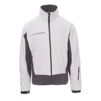 Liquidación total - Chaqueta Softshell Multibolsillos Ergonomica Bicolor Storm - Payper AY 7237 Talla L gris/negro