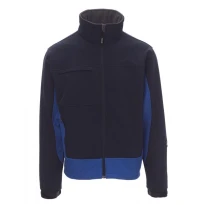 Liquidación total - Chaqueta Softshell Multibolsillos Ergonomica Bicolor Storm - Payper AY 7237 Talla L gris/negro