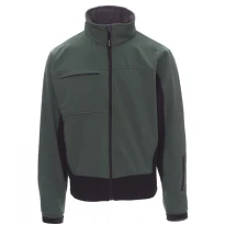 Liquidación total - Chaqueta Softshell Multibolsillos Ergonomica Bicolor Storm - Payper AY 7237 Talla L gris/negro