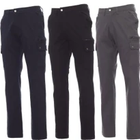 Liquidación total - Pantalón de trabajo Multibolsillos 100% algodón Twill Forest Winter- Payper AY 7324 color negro Talla S