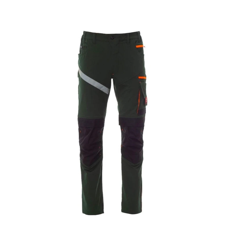 Liquidación total - Pantalón Unisex de trabajo Multibolsillos Stretch Payper Next 4W Summer AY 7317 azul marino/negro número 46