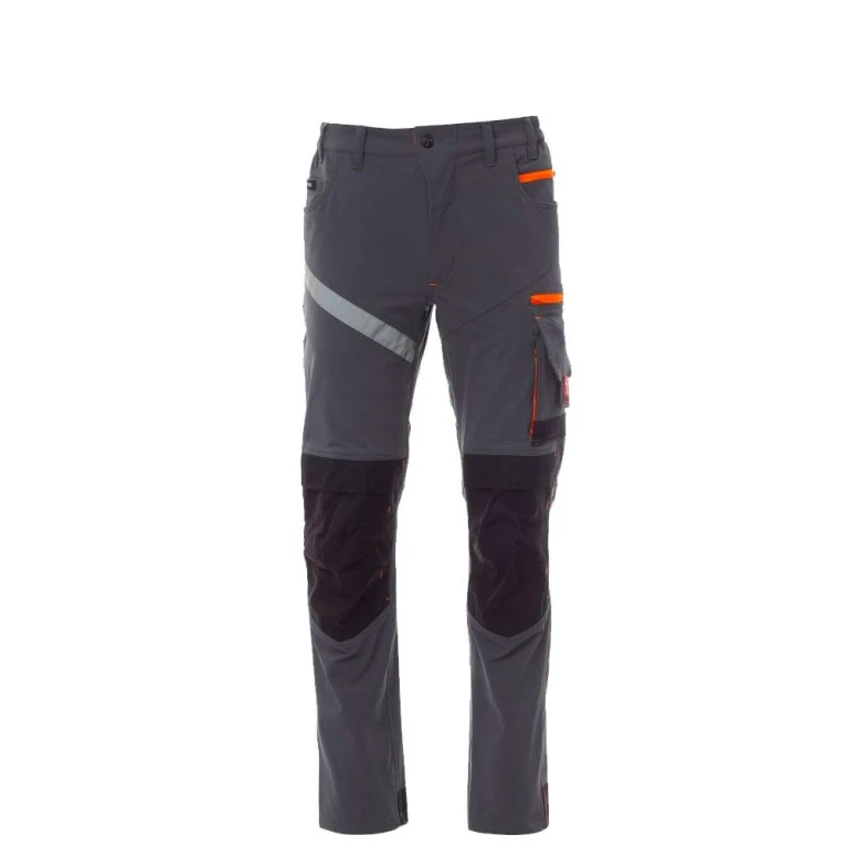 Liquidación total - Pantalón Unisex de trabajo Multibolsillos Stretch Payper Next 4W Summer AY 7317 azul marino/negro número 46