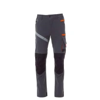 Liquidación total - Pantalón Unisex de trabajo Multibolsillos Stretch Payper Next 4W Summer AY 7317 azul marino/negro número 46