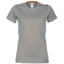 Liquidación total - T-shirt Sunrise Mujer Cuello redondo a Manga corta de Algodón - Payper SUNRISE LADY Talla XS Color Celeste 2
