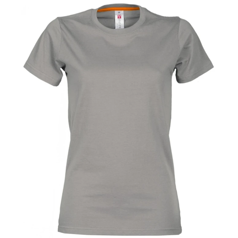 Liquidación total - T-shirt Sunrise Mujer Cuello redondo a Manga corta de Algodón - Payper SUNRISE LADY Talla XS Color Celeste