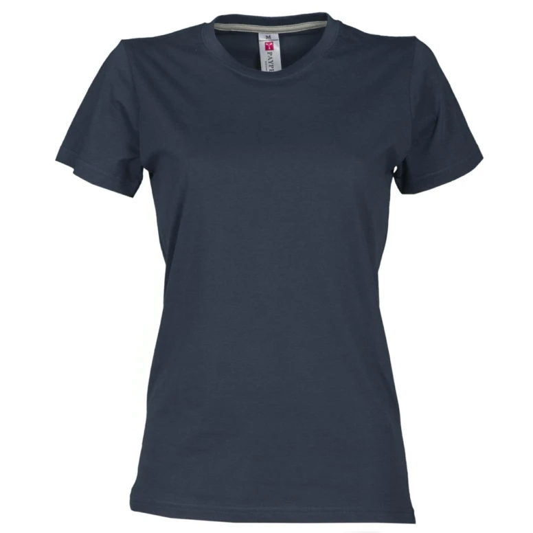 Liquidación total - T-shirt Sunrise Mujer Cuello redondo a Manga corta de Algodón - Payper SUNRISE LADY Talla XS Color Celeste