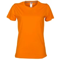Liquidación total - T-shirt Sunrise Mujer Cuello redondo a Manga corta de Algodón - Payper SUNRISE LADY Talla XS Color Celeste