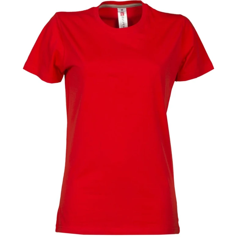 Liquidación total - T-shirt Sunrise Mujer Cuello redondo a Manga corta de Algodón - Payper SUNRISE LADY Talla XS Color Celeste