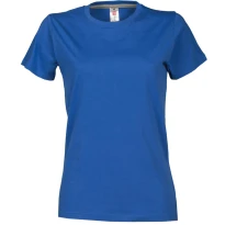 Liquidación total - T-shirt Sunrise Mujer Cuello redondo a Manga corta de Algodón - Payper SUNRISE LADY Talla XS Color Celeste