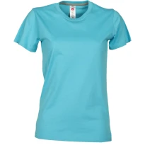 Liquidación total - T-shirt Sunrise Mujer Cuello redondo a Manga corta de Algodón - Payper SUNRISE LADY Talla XS Color Royal