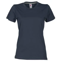 Liquidación total - T-shirt Sunrise Mujer Cuello redondo a Manga corta de Algodón - Payper SUNRISE LADY Talla XS Color Royal
