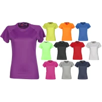 Liquidación total - T-shirt Runner Mujer Tecnica deportiva con Manga Raglan - Payper RUNNER LADY Talla L Color Negro