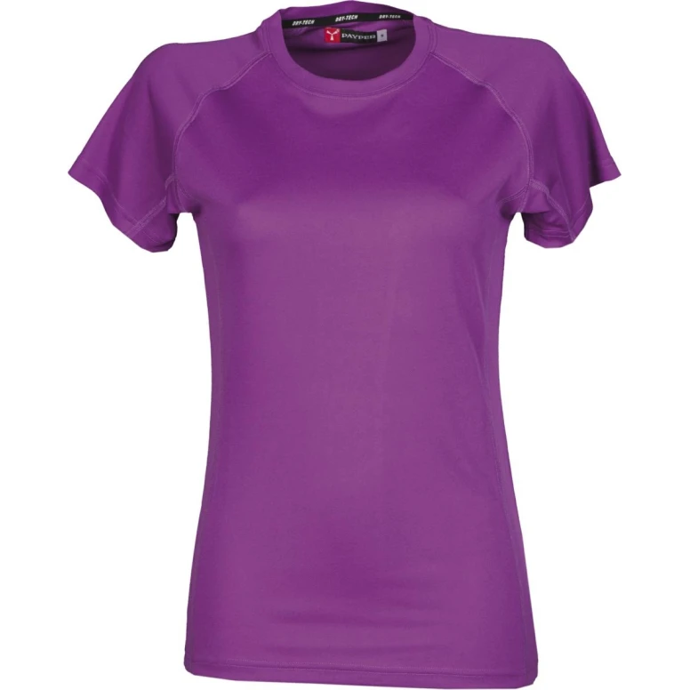 Liquidación total - T-shirt Runner Mujer Tecnica deportiva con Manga Raglan - Payper RUNNER LADY Talla L Color Negro