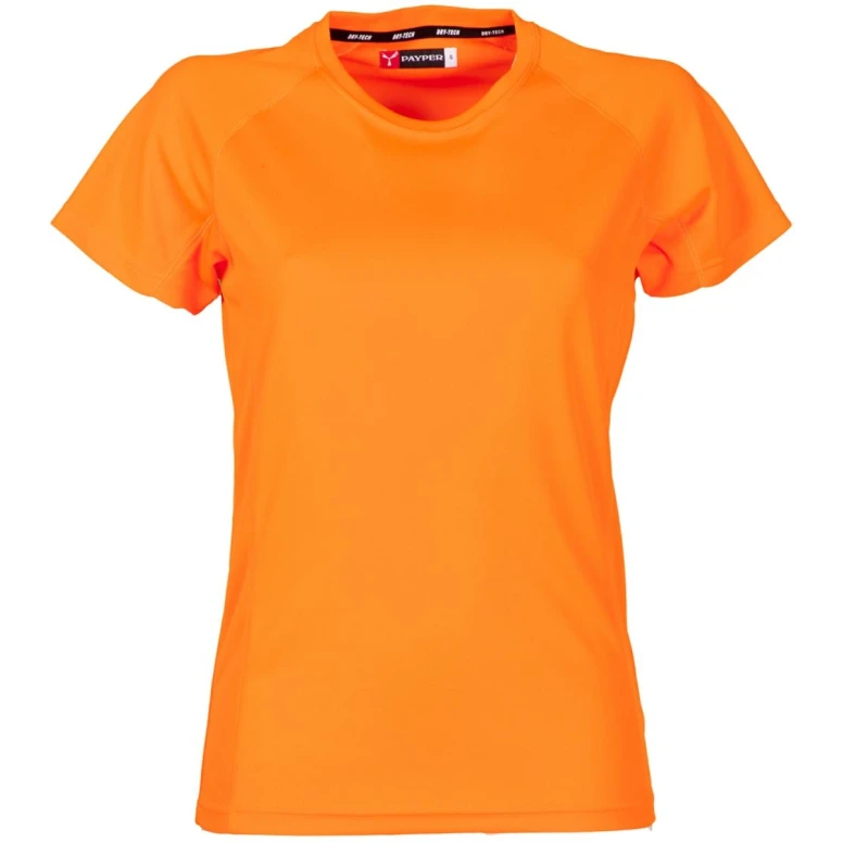 Liquidación total - T-shirt Runner Mujer Tecnica deportiva con Manga Raglan - Payper RUNNER LADY Talla L Color Negro