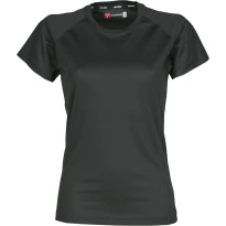 Liquidación total - T-shirt Runner Mujer Tecnica deportiva con Manga Raglan - Payper RUNNER LADY Talla L Color Negro