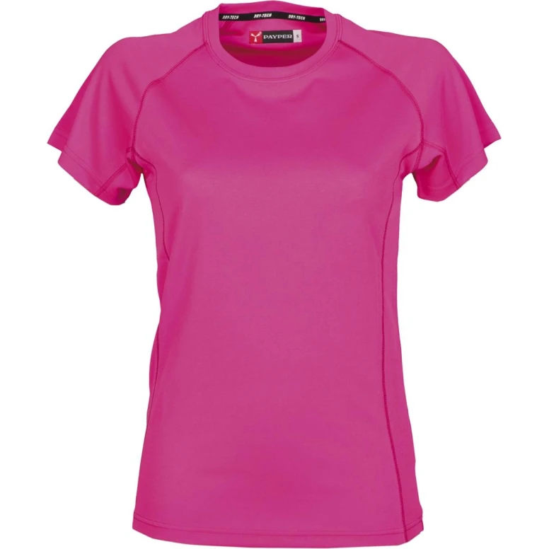Liquidación total - T-shirt Runner Mujer Tecnica deportiva con Manga Raglan - Payper RUNNER LADY Talla L Color Gris