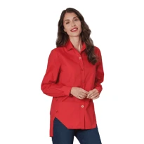 Liquidación total - Casaca de mujer con puños Melissa Horeca Siggi - 28CS1696/00-0001 Talla XL Color Blanco