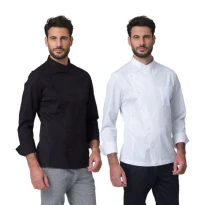 Liquidación total - Chaqueta de trabajo Chef Richard Siggi 28GA0284/00-0757 Talla XL Color Negro