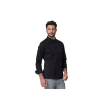 Liquidación total - Chaqueta de trabajo Chef Richard Siggi 28GA0284/00-0757 Talla XL Color Negro