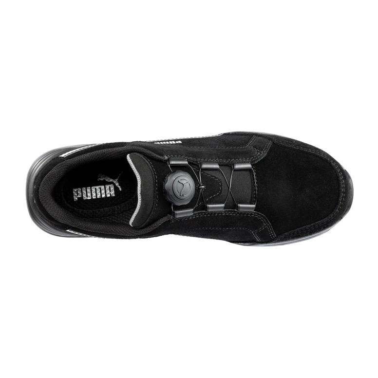 Liquidación total - Zapatos de seguridad Puma Airtwist Black Disc Low con cierre BOA S3 HRO ESD SRC 644651 número 43