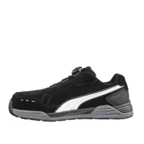 Liquidación total - Zapatos de seguridad Puma Airtwist Black Disc Low con cierre BOA S3 HRO ESD SRC 644651 número 43