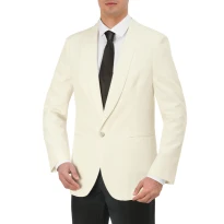 Liquidación total - Chaqueta de trabajo 100% poliéster Giblor's Vittorio 121 Talla M Color Blanco
